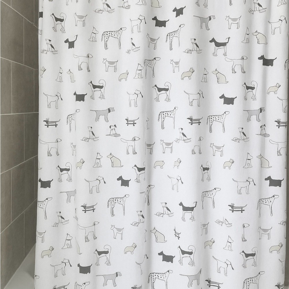 Dog Pattern Shower Curtain